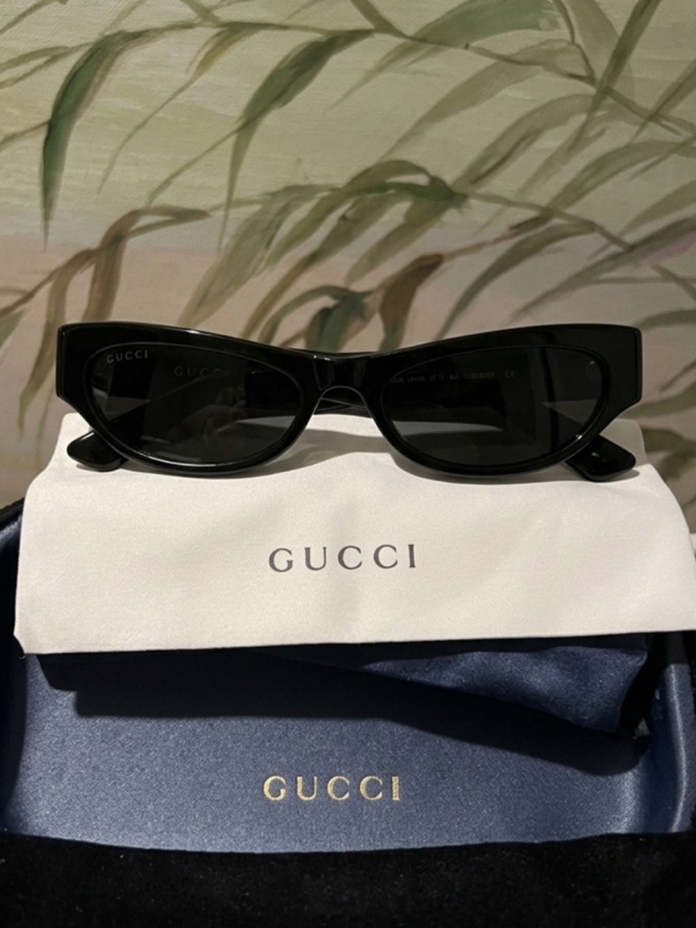 NWT GUCCI GG1635S Black Cat-Eye Sunglasses (003) 53 - 17 - 140 - Picture 2 of 16
